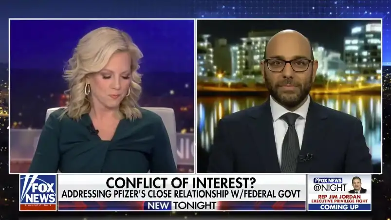 video overlay image of aaron siri on fox news with shannon bream