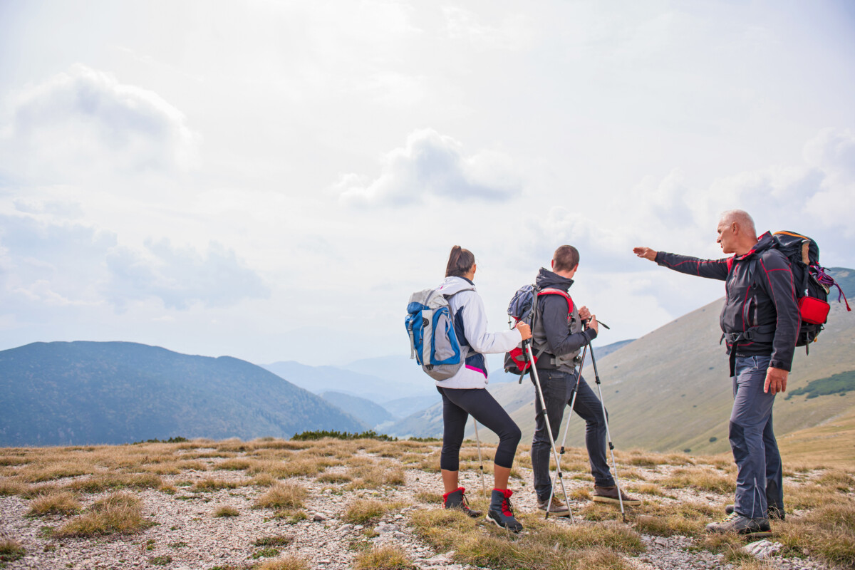 explorers on mountain