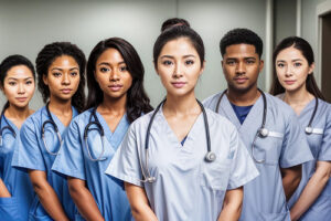 image of nursing students who could utilize school and college exemptions