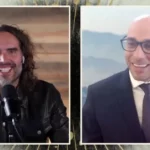 video overlay image of aaron siri on stay free with russell brand