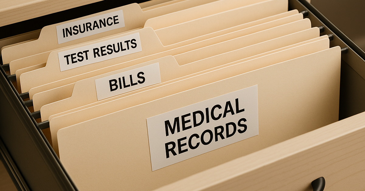 Medical_Records A drawer of medical records