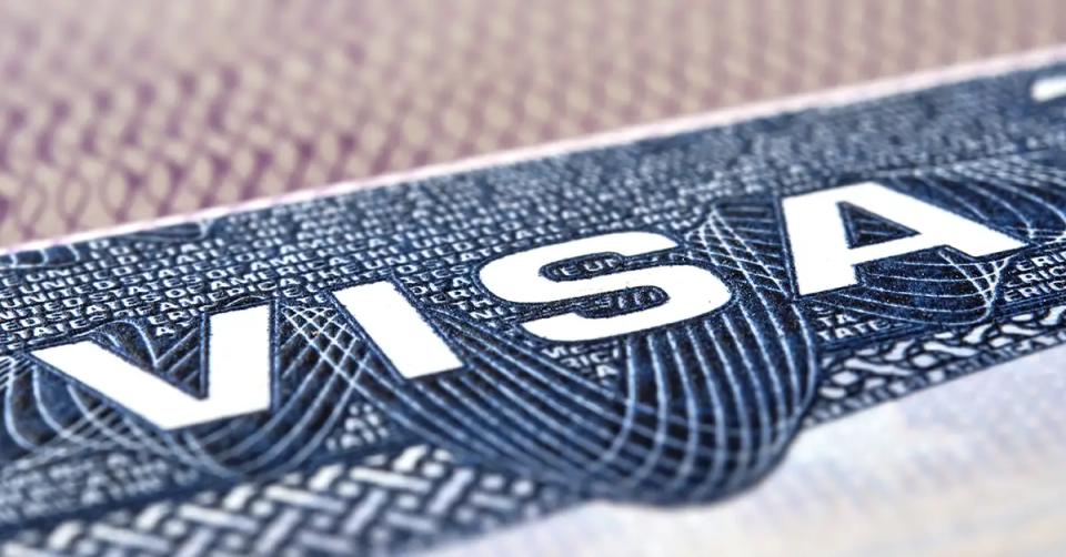 close up of a visa card