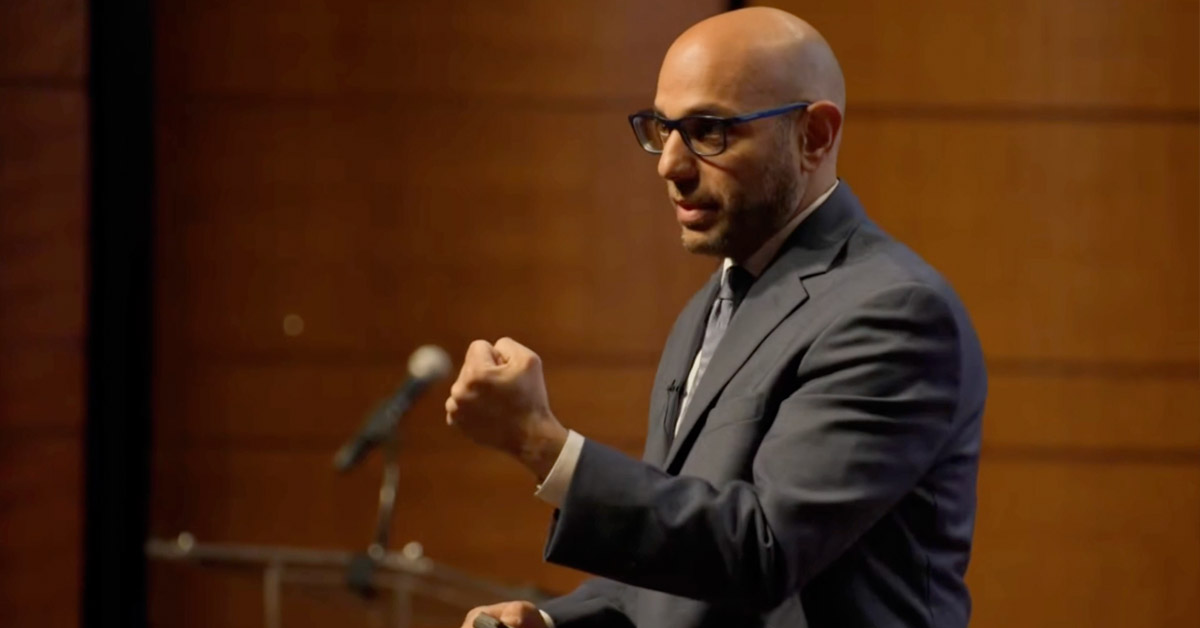 aaron siri on stage at the kennedy center