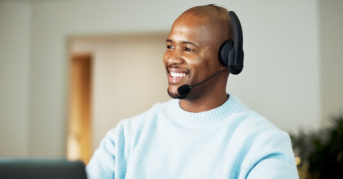 Remote employee wearing headset, workplace vaccine mandate exemption help